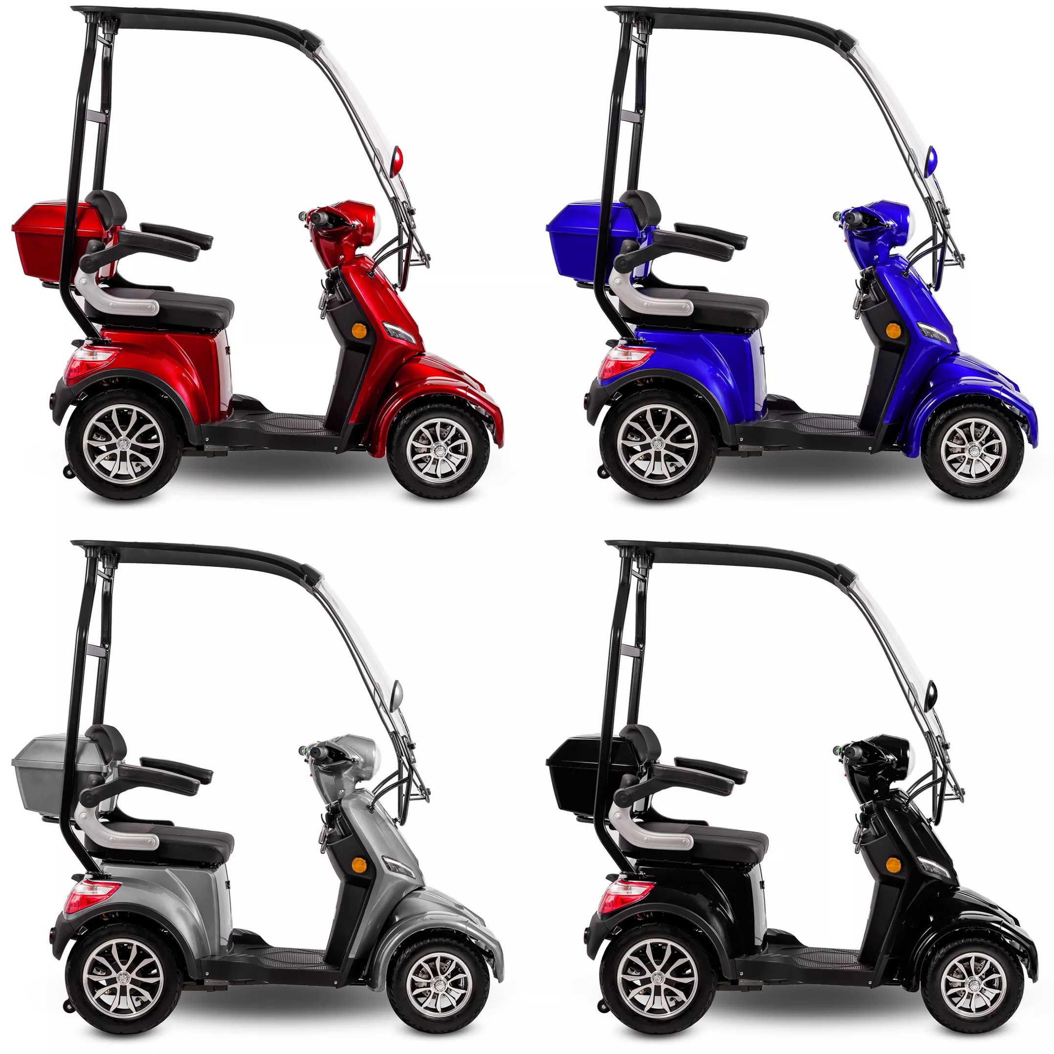 Dach do skuterów eVoyager – wygląd z boku