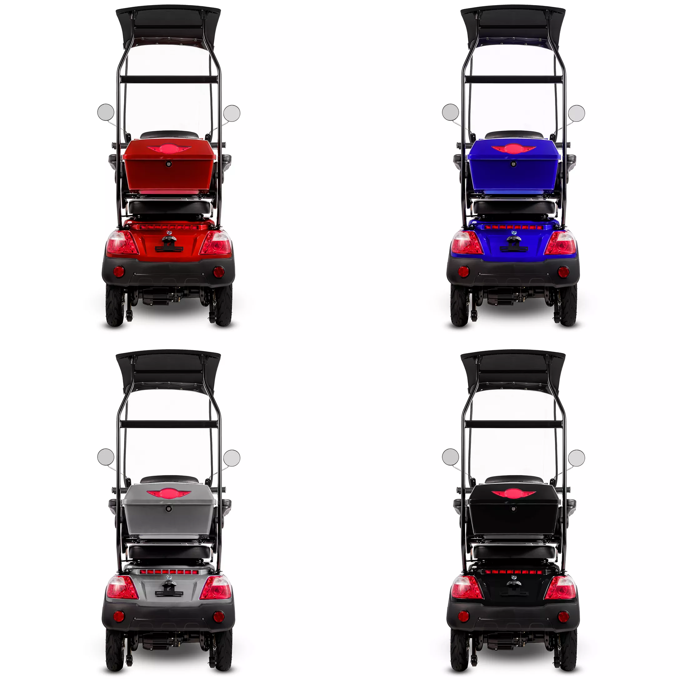 Dach do skuterów eVoyager – wygląd z tyłu