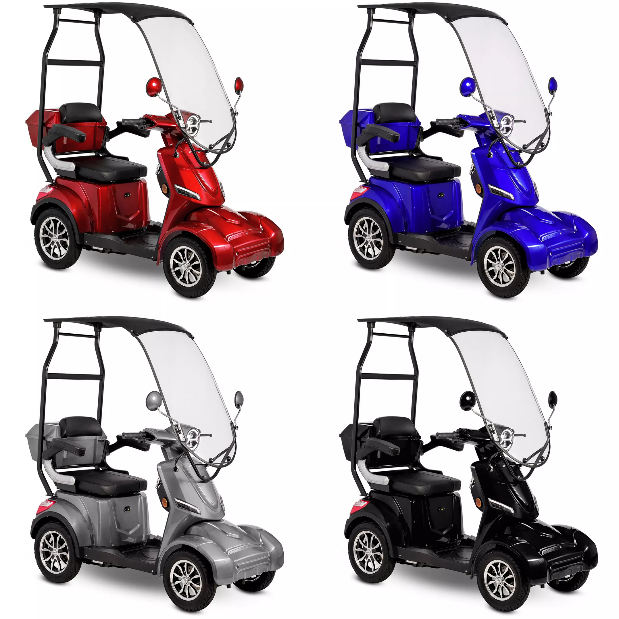 Dach do skuterów eVoyager – wygląd z boku