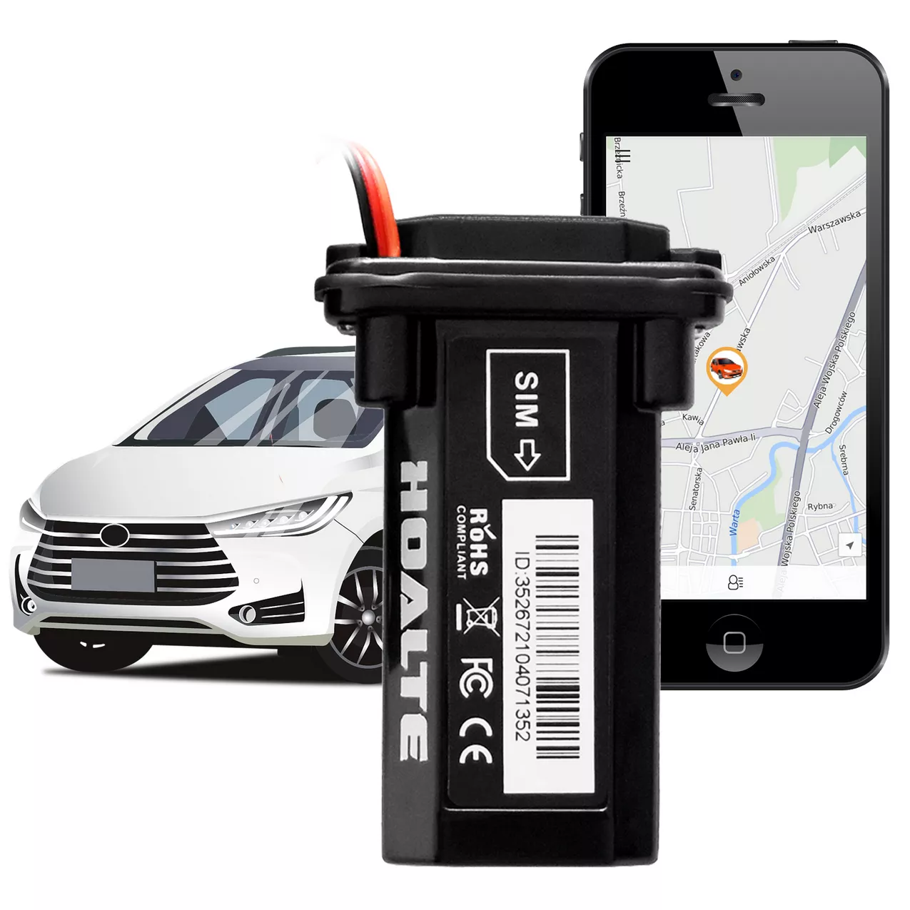 Lokalizator GPS Tracker Slim HOALTE – aplikacja na telefon