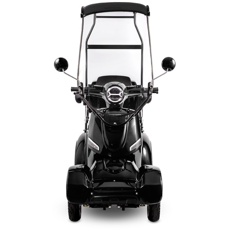 Skuter elektryczny z dachem dla seniora czterokołowy eVOYAGER BN027 - Czarny