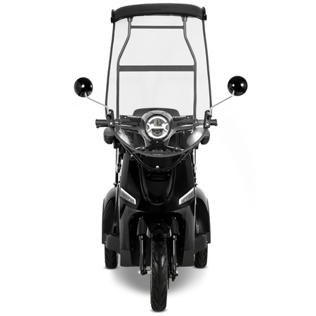 Skuter elektryczny dla seniora trójkołowy z dachem eVOYAGER BN022 - Czarny