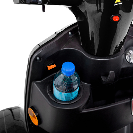 Skuter elektryczny z dachem dla seniora czterokołowy eVOYAGER BN027 - Czarny