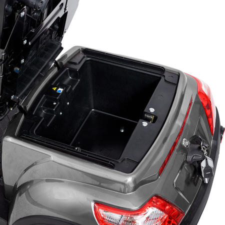 Skuter elektryczny z dachem dla seniora czterokołowy eVOYAGER BN027 - Szary