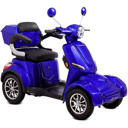 Skuter elektryczny dla seniora czterokołowy wózek inwalidzki  eVOYAGER BN027 - Niebieski