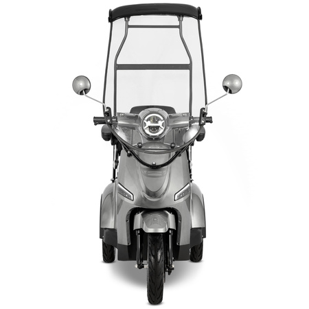 Skuter elektryczny dla seniora trójkołowy z dachem eVOYAGER BN022 - Szary