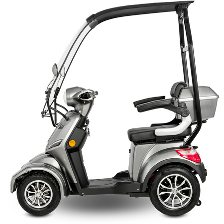 Skuter elektryczny dla seniora czterokołowy wózek inwalidzki eVOYAGER BN027 - Szary