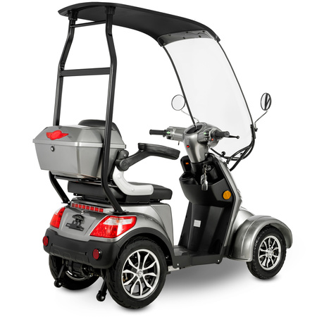 Skuter elektryczny dla seniora czterokołowy wózek inwalidzki eVOYAGER BN027 - Szary