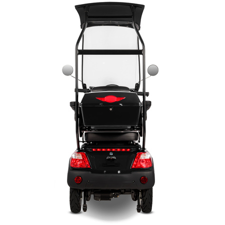 Skuter elektryczny dla seniora trójkołowy z dachem eVOYAGER BN022 - Czarny