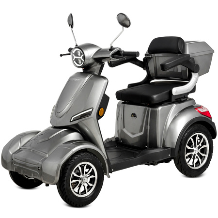 Skuter elektryczny dla seniora czterokołowy wózek inwalidzki eVOYAGER BN027 - Szary