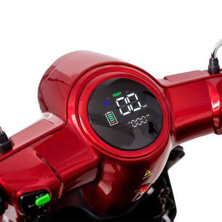 Skuter elektryczny dla seniora czterokołowy wózek inwalidzki eVOYAGER BN027 - Czerwony