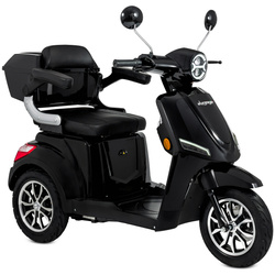 Skuter elektryczny dla seniora trójkołowy wózek inwalidzki eVOYAGER BN022 - Czarny