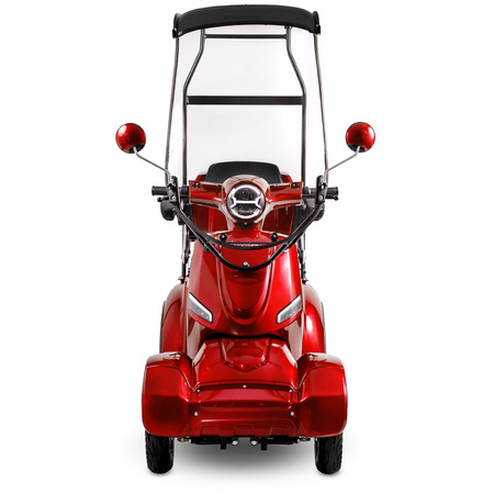 Skuter elektryczny czterokołowy z dachem czterokołowy eVOYAGER BN027 - Czerwony