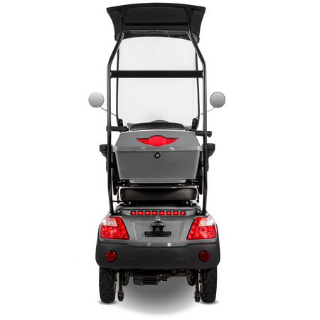 Skuter elektryczny dla seniora trójkołowy z dachem eVOYAGER BN022 - Szary